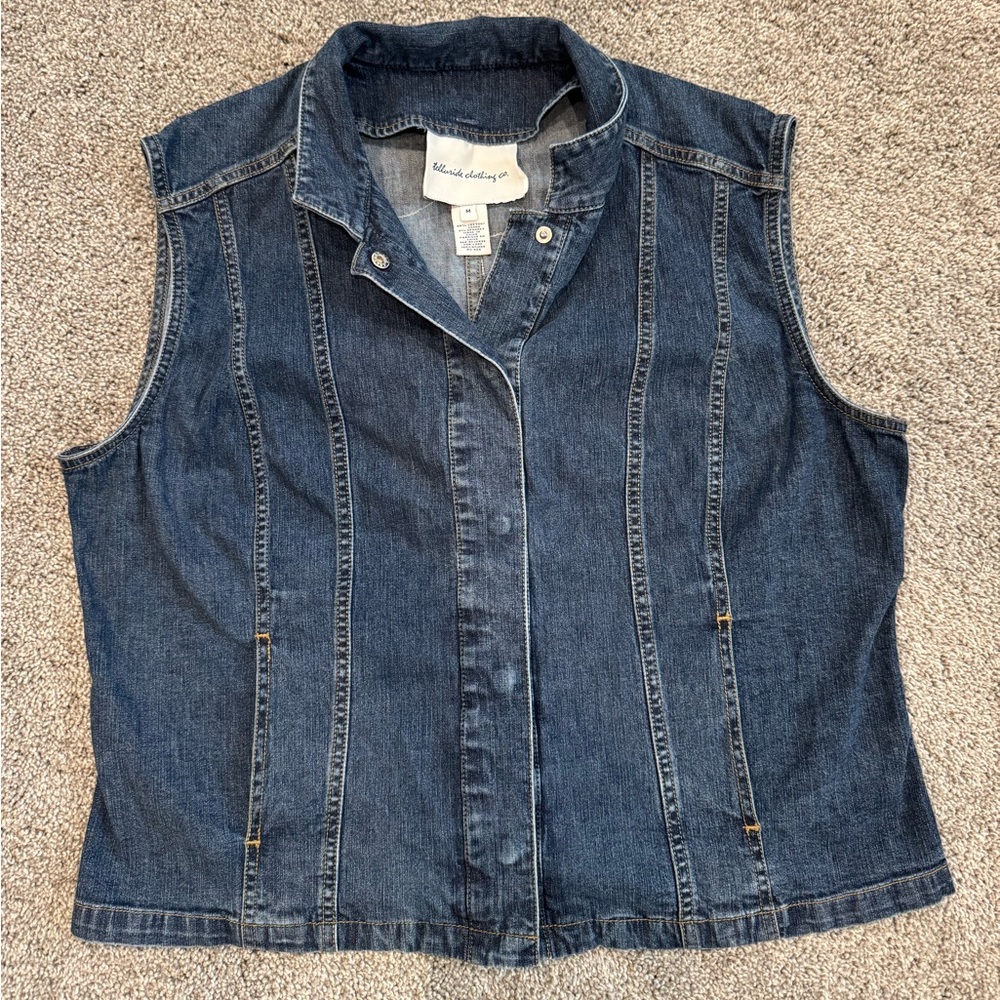 Telluride Clothing Co Denim Sleeveless Vest